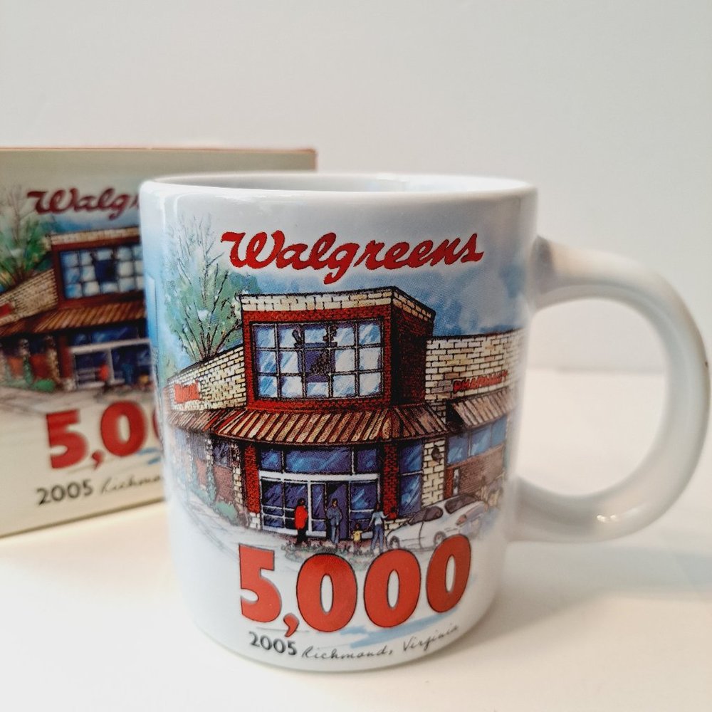 2005 Walgreens Coffee Mug - Store 5000 Commemoration Richmond Virginia - 4"
